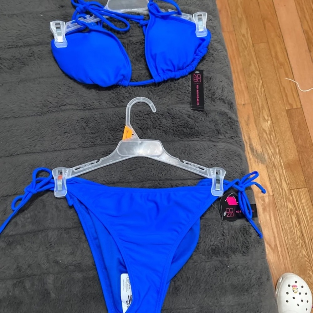 Blue 2 piece swim suit